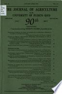 The Journal of Agriculture of the University of Puerto Rico