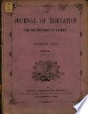 The Journal of Education for the Province of Quebec