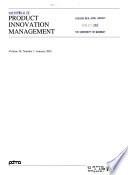 The Journal of Product Innovation Management