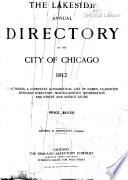 The Lakeside Annual Directory of the City of Chicago