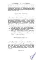 The Library of Congress and Its Activities