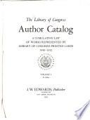 The Library of Congress Author Catalog