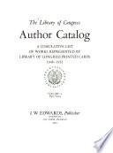 The Library of Congress Author Catalog