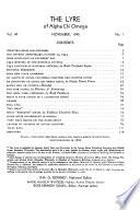 The Lyre of Alpha Chi Omega