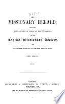 The Missionary Herald of the Baptist Missionary Society