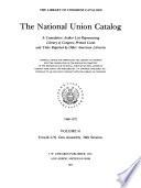 The National Union Catalog