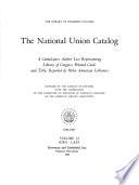 The National Union Catalog