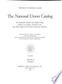 The National Union Catalog