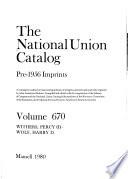 The National Union Catalog, Pre-1956 Imprints