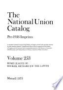 The National Union Catalog, Pre-1956 Imprints