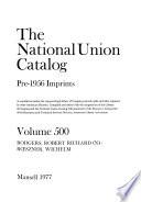 The National Union Catalog, Pre-1956 Imprints