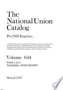 The National Union Catalog, Pre-1956 Imprints