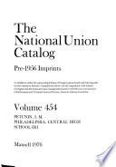 The National Union Catalog, Pre-1956 Imprints