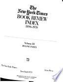 The New York Times Book Review Index, 1896-1970: Byline index
