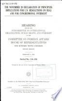 The November 26 Declaration of Principles