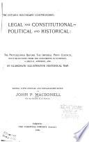 The Ontario Boundary Controversy