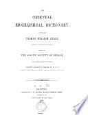 The Oriental Biographical Dictionary