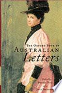 The Oxford Book of Australian Letters