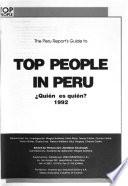 The Peru Report's guide to top people in Peru: A first approximation