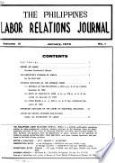 The Philippines Labor Relations Journal