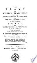 The Plays of William Shakspeare. ..