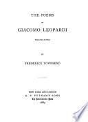 The Poems of Giacomo Leopardi