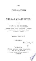 The Poetical Works of Thomas Chatterton