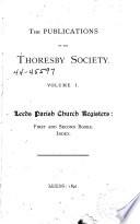 The Publications of the Thoresby Society