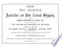 The Register of Australian and New Zealand Shipping ...