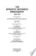 The Romantic Movement Bibliography, 1936-1970