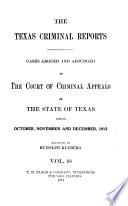 The Texas Criminal Reports