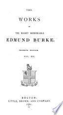 The Works of the Right Honorable Edmund Burke