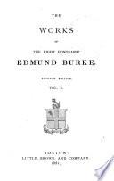 The Works of the Right Honourable Edmund Burke