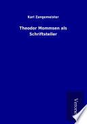 Theodor Mommsen als Schriftsteller