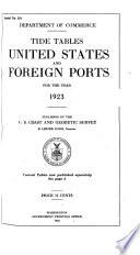 Tide Tables, United States and Foreign Ports