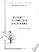 Tierras y colonización en Costa Rica