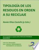 Tipología de los residuos en orden a su reciclaje