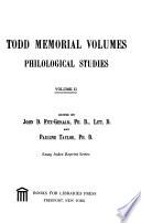 Todd Memorial Volumes