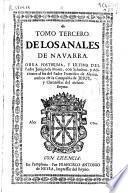 Tomo tercero de los Annales de Navarra