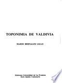 Toponimia de Valdivia