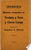 Toponimia histórico-geográfica de Treinta y Tres y Cerro Largo