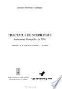 Tractatus de sterilitate