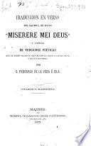 Traducción en verso del salmo L. de David
