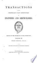 Transactions - North East Coast Institution of Engineers and Shipbuilders