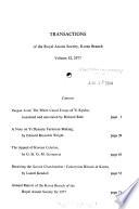 Transactions of the Korea Branch of the Royal Asiatic Society