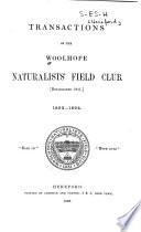 Transactions of the Woolhope Naturalists' Field Club