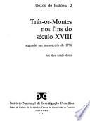 Trás-os-Montes nos fins do século XVIII