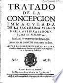 Tratado De La Concepcion Immaculada De La Santissima Virgen Maria Nuesrra Senora Sobre El Psalmo 44