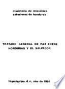 Tratado general de paz entre Honduras y El Salvador