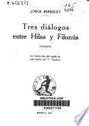 Tres dialogos entre Hylas y Philonus